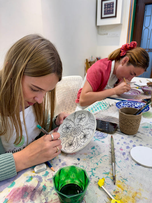 Blue Pottery Workshop